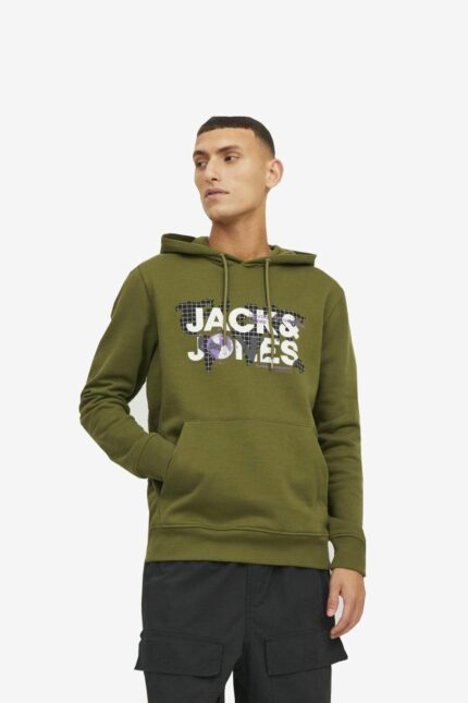 سویشرت مردانه  ایران مال Jack & Jones با کد 12240214-Olive